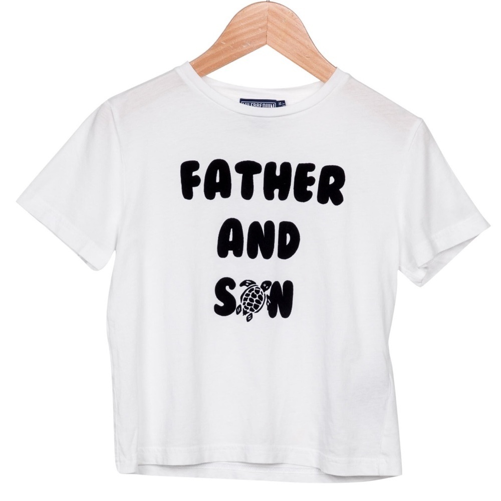 Boys' White Vilebrequin Kids Crew Neck Tshirt